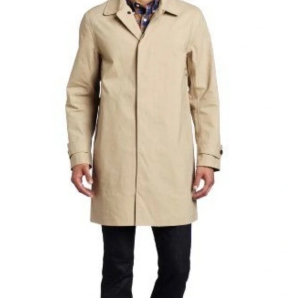 Jack Spade Men's Khaki Trench Coat - Picture 3 of 8